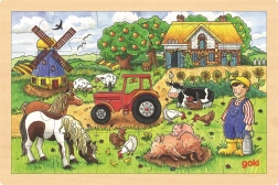 Drvene puzzle Farma gospodina Millera - 24 dijelova