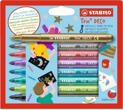 STABILO Trio Deco set od 8 metalik markera