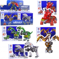 Konstrukcijski set dinosaurus i auto 2-u-1, 105–132 dijelova