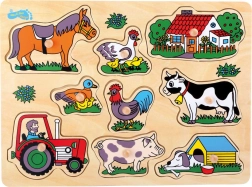 Small Foot drvene puzzle Farma