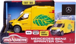 Metalni model dostavnog vozila MERCEDES-BENZ DHL Majorette Grand 12,5 cm sa svjetlima i zvukovima