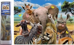 Dijamantno slikanje Safari selfie 30 × 40 cm