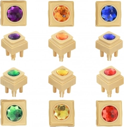 Masterkidz akrilni šareni dijamantni blokovi za STEM ploču, 72 komada