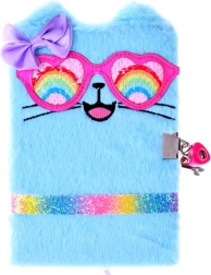 Plišani dnevnik s bravom Niebieski Kotek