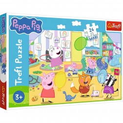 Puzzle 24 maxi – lijepa Peppa – Sretno prase PEPPA od Trefl