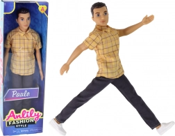 Lutka dječak PAULO u kariranoj košulji