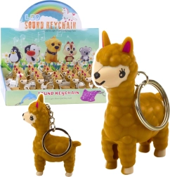 Privjesak za ključeve lama s LED svjetiljkom i zvukom