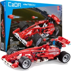 Konstrukcijski set CADA trkaći auto Formula Racing 23 cm – 144 dijelova s navijačim pogonom
