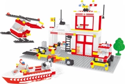 Kompatibilni građevni set Bloxo vatrogasna postaja 368 kom
