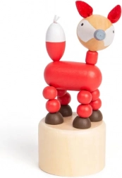 Drvena stiščuća životinjica Safari Lisica od Bigjigs Toys