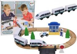 Drvena vlakopruža s mostom i policijskom postajom 3,2 m