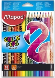 Trokutaste bojice MAPED Color'Peps Animals 18 kom