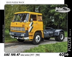 Puzzle RETRO-AUTA – LIAZ 100.47 tegljač poluprikolica, 40 dijelova