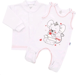 Dječji komplet New Baby Mouse bijeli 80 (9–12 mjeseci)