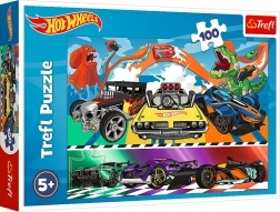 Puzzle 100 dijelova HOT WHEELS – trkaći automobili