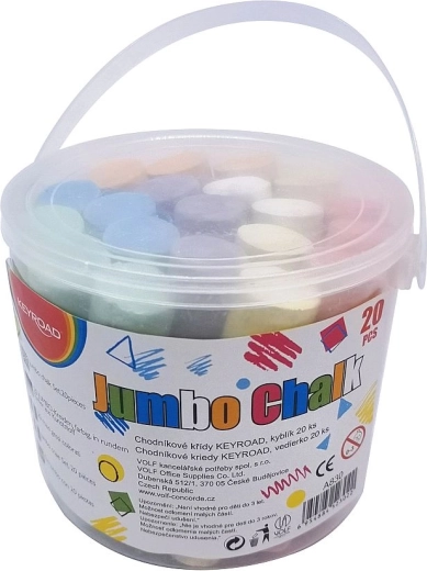 Kolne krede Keyroad Jumbo, kanta 20 kom