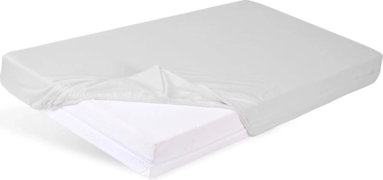 Babymatex nepromočiva bambusova plahta s gumicom svijetlosiva 60 × 120 cm