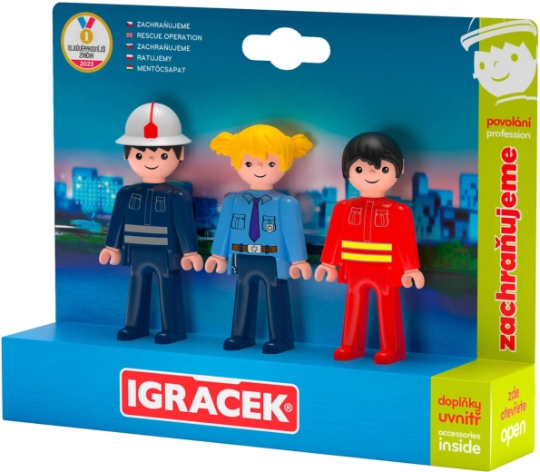 Efko Igráček Trio We’re Rescuing – set of articulated figures with accessories