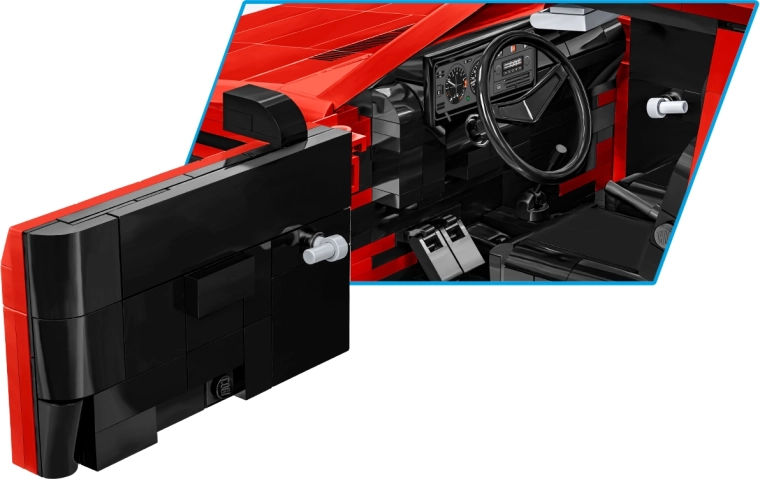 Opening doors, trunk, and detailed interior