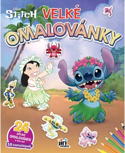 Large Lilo & Stitch Coloring Book with Stickers