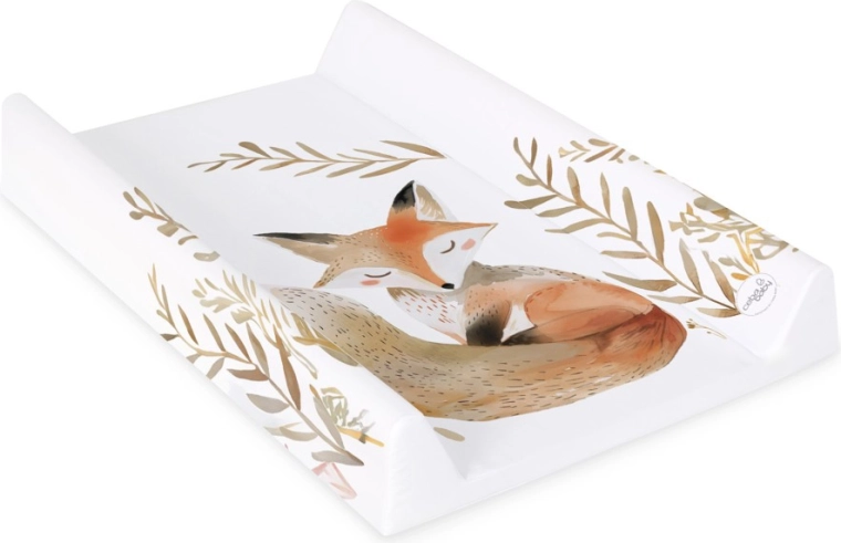 Ceba Baby podloga za previjanje s čvrstom pločom 50 × 70 cm Basic Red Fox