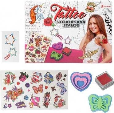 Privremene tetovaže s pečatima i naljepnicama – kreativni set za djecu