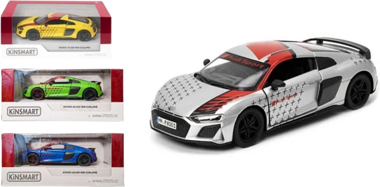 Audi R8 metalni model 1:36 s navijačkim pogonom