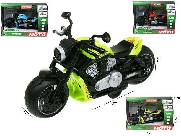 Motorcycle with Lights and Sound, 13 cm