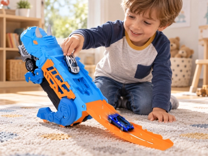 Fold-out ramp for racing