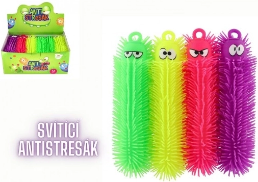 Mačkací antistresna gusjenica svjetleća 30 cm