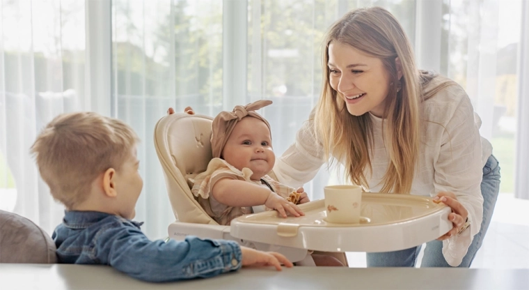 Removable tray for easy feeding and cleaning