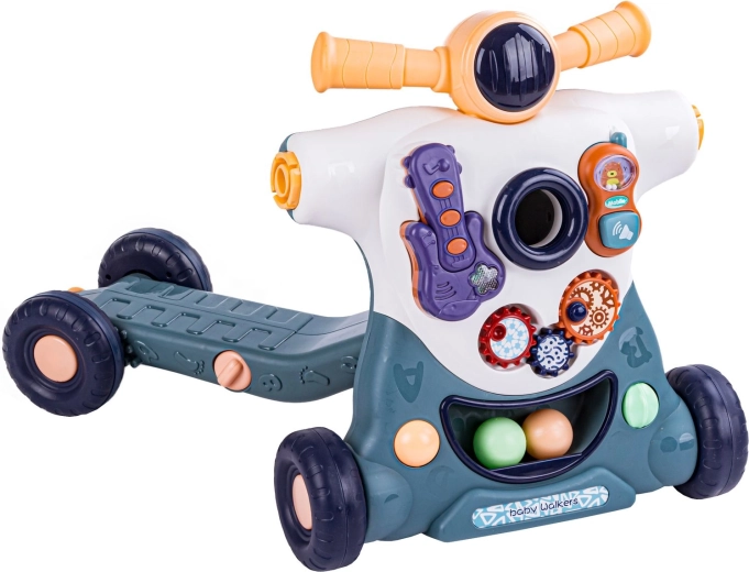 3 in 1: walker, ride-on and scooter