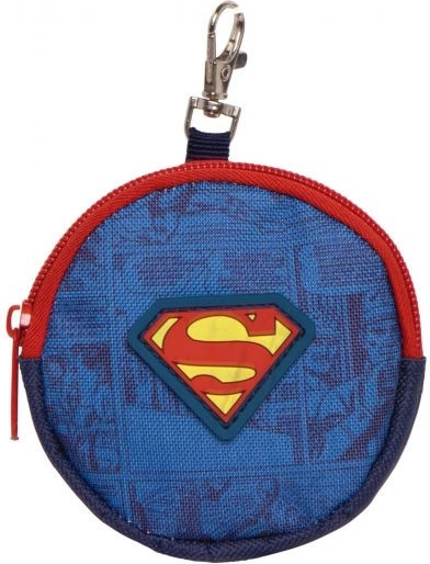 Round Superman coin purse 9 × 9 × 2 cm