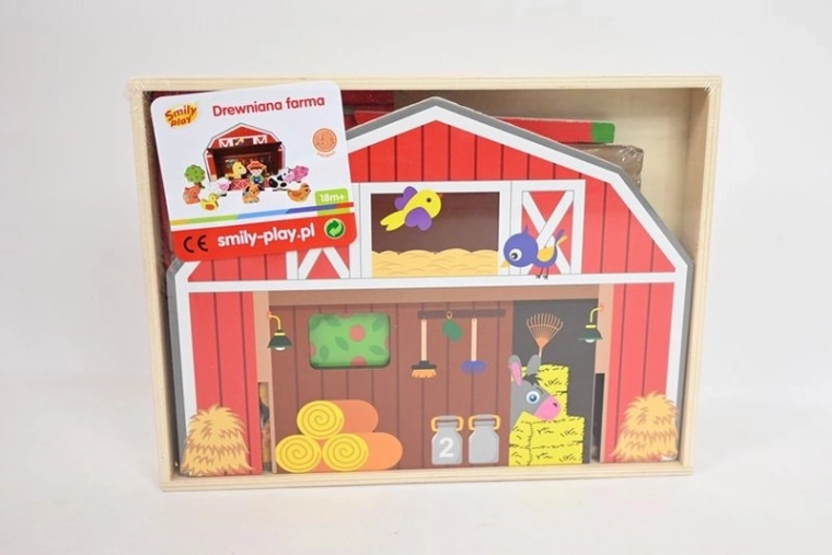 SmilyPlay drvena farma sa stajom i figuricama