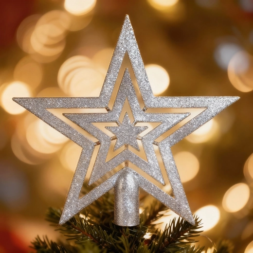 Elegant star tree topper