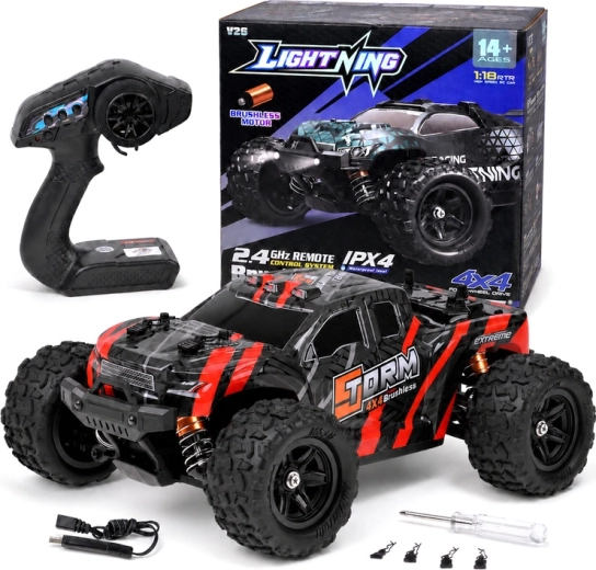 Terenska RC buggy 4x4 2,4 GHz s bezčetkastim motorom, mjerilo 1:18 - 1 kom