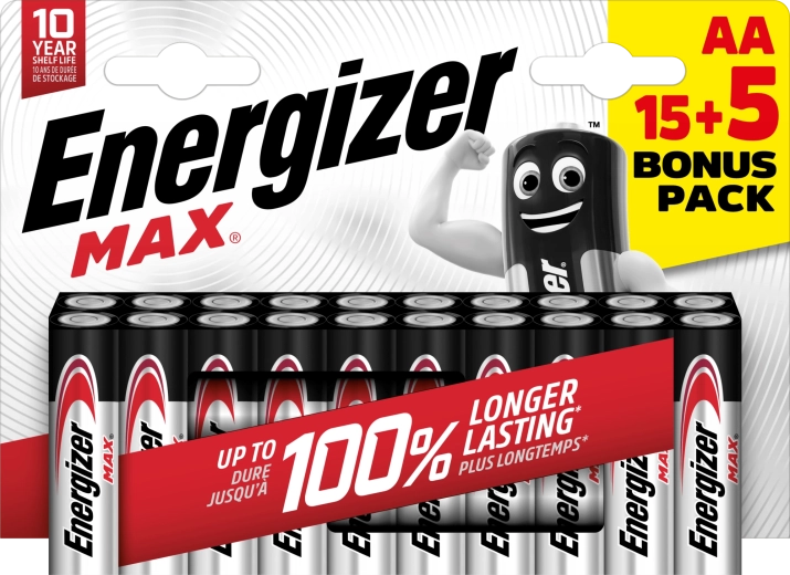 Energizer Max AA alkalne baterije 20 kom