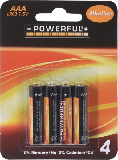 Alkalne baterije AAA 1,5 V, 4 kom