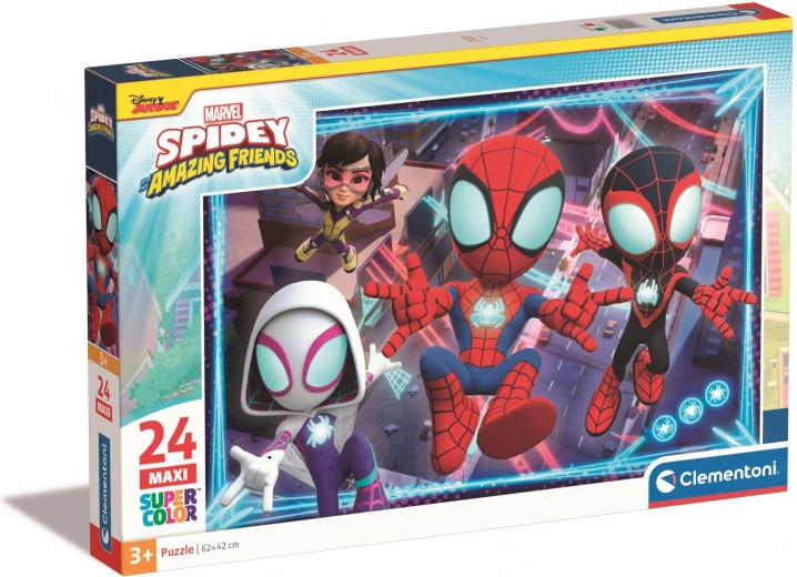 Puzzle 24 maxi super color Spidey i njegovi super prijatelji