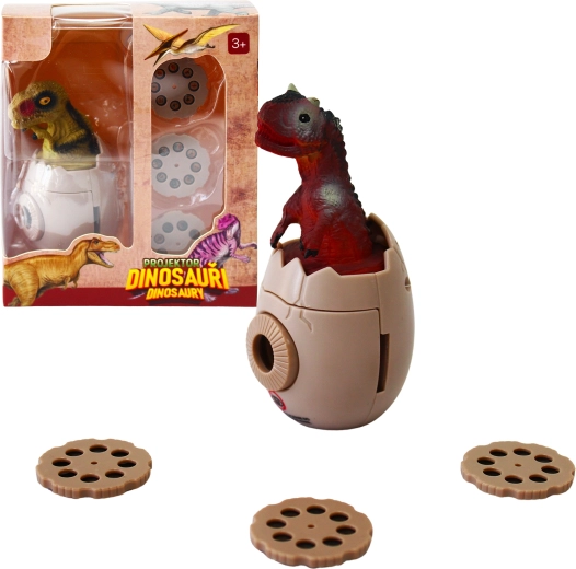 Projektor dinosaura u obliku jajeta s 3 izmjenjiva diska - 1 komad