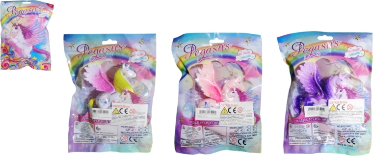 Plastic unicorn with comb - 1 piece