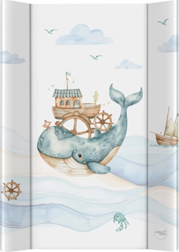 Ceba Baby podloga za previjanje s čvrstom podlogom 50 × 70 cm Ocean Adventure
