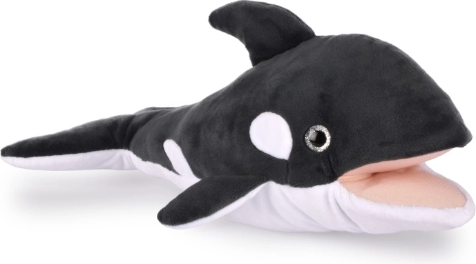 Doudou Histoire d'Ours plush orca hand puppet 30 cm