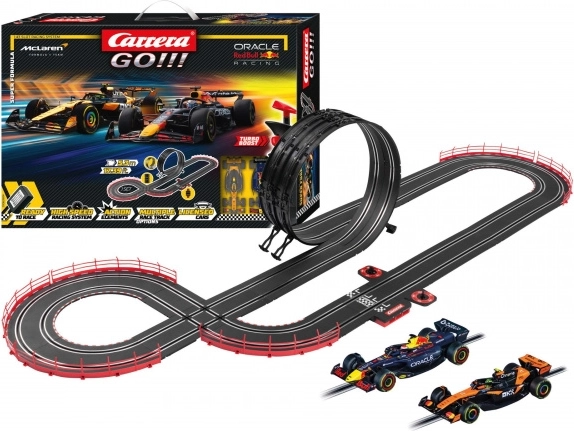 Autostaza Carrera GO Super Formula 5,3 m s bolidima F1 RED BULL i MCLAREN