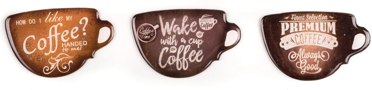 Magnetići Coffee, mix dekora, 3 kom