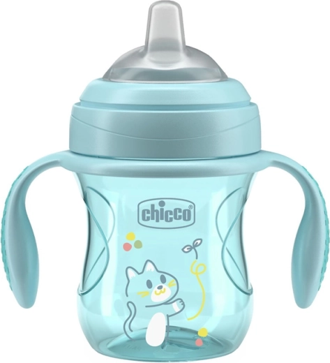 Soft silicone spout gentle on gums