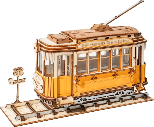 Robotime Rolife 3D drvena slagalica tramvaj