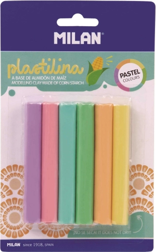 Plastelin 6 kom pastelni