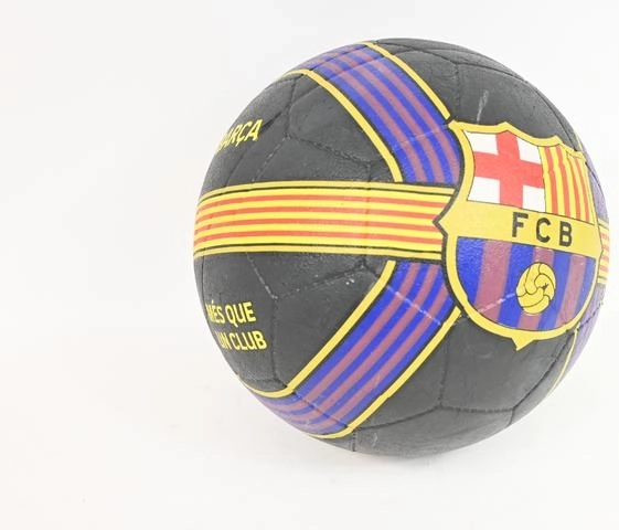 Nogometna lopta FC Barcelona blaugrana sa senyerom