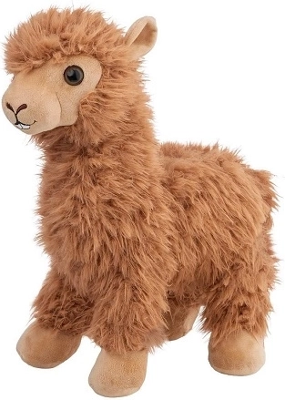 Smeđa plišana alpaka 30 cm